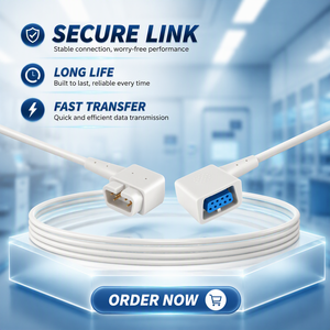 Accesorios Médicos Caremed, Cable Adaptador SpO2 518DD, Cable de Extensión SpO2 Criticare 8100EP de 2.2m para Uso Hospitalario - Product Image 1