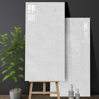 Carreaux de sol en porcelaine émaillée haute brillance 600x1200mm pour salle de bain, carreaux de sol modernes en marbre pour villa et balcon