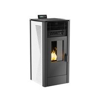 PANSEE PK-120 Poêle à Granulés WiFi Moderne Autonome avec Télécommande et Fonctionnement Indépendant