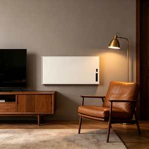 Panneau chauffant mural intelligent en cristal de carbone, radiateur électrique ultra-fin avec écran LED et contrôle Wi-Fi, options multicolores - Product Image 4