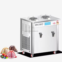 Machine à crème glacée avec batterie incluse, garantie 1 an - pour les stands de marché nocturne, les boutiques de desserts, les salons de thé
