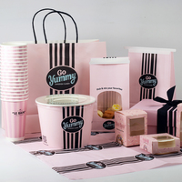 Caja de Cartón Plegable Biodegradable Personalizada al por Mayor para Pasteles, Galletas, Bizcochos y Donuts