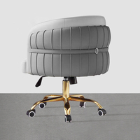 Chaise de bureau électrique en cuir moderne de luxe léger, ergonomique, dossier ouvert, utilisation à domicile, confortable pour une longue séance assise