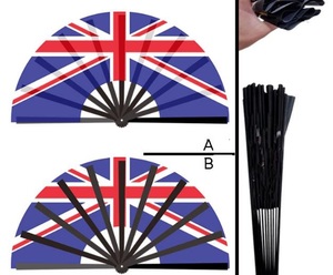 Large 13-Inch Chinese Style Plastic Hand Fan for Home Decoration Featuring Fruit Coin for Christmas Display Plastic Crafts - Product Image 4