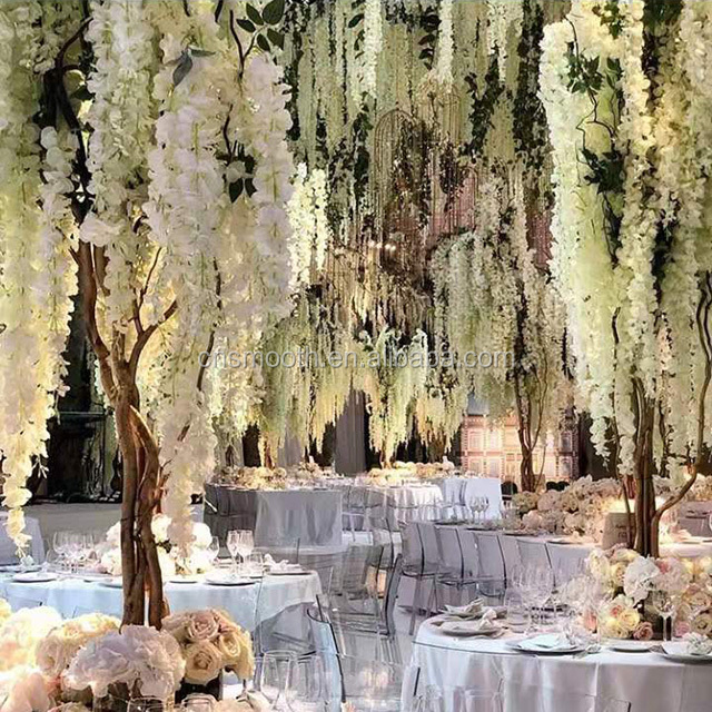Wedding Decoration Cheap Artificial Wisteria Hanging Flower Arrangements