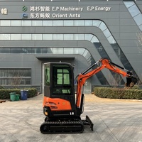 Mini-excavatrices chenillées compactes de 1,8 tonne avec moteur diesel Kubota Yanmar certifié EPA et système hydraulique, exportées de Chine
