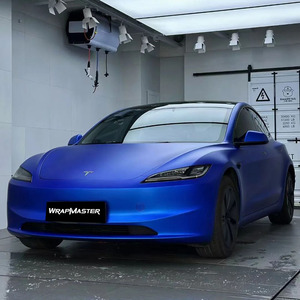 Wrapmaster ม้วนฟิล์มไวนิลสำหรับรถยนต์ขนาด1.52*17ม. ฟิล์ม PET สีฟ้า - Product Image 1