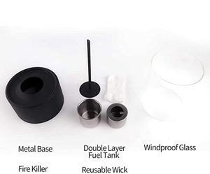 Caminetto <span class=keywords><strong>a</strong></span> <span class=keywords><strong>bioetanolo</strong></span> portatile da tavolo Sunbow HJ-M050, moderno, per esterni, con autonomia di combustione di 60-90 minuti. - Product Image 2