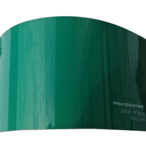Envoltura de coche de PET de calidad Superior Vintage verde 1,52*17m Wrapmaster antiarañazos a prueba de UV estabilidad de Color película de Material de PVC - Product Image 6