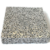 Mousse d'aluminium poreuse résistante au feu/ignifuge, mousse métallique d'aluminium à 99,99%