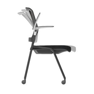 Centro di formazione in tessuto di maglia sala riunioni ufficio impilabile a dondolo in rete sedia in plastica per apprendimento per riunioni <span class=keywords><strong>sedie</strong></span> per conferenze - Product Image 6