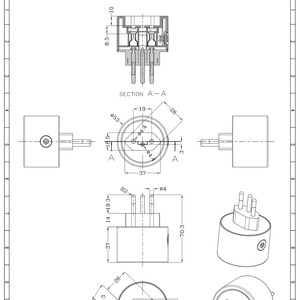 Solo Carcasa Redonda para Enchufe Inteligente Estándar Brasileño, Carcasa para Enchufe, Cubierta para Enchufe - Product Image 5