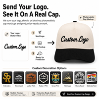 Gorras de Béisbol de Lana Bordadas OEM al por Mayor, Gorras A-Frame de Dos Tonos con Cierre Ajustable y Logotipo Personalizado Bordado