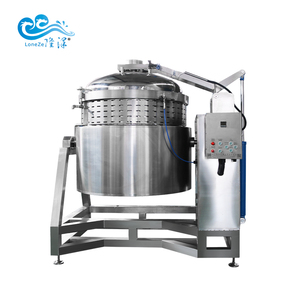 Olla a presión de vapor de Gas eléctrica completamente automática de acero inoxidable Industrial para hervir al vapor Peranakan Bola de masa hervida de arroz glutinoso - Product Image 4