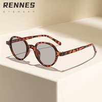[Pack] Lunettes de soleil unisexes rétro à monture ronde intégrale, tendance et de haute qualité, protection UV400, pour adultes, protection UV %