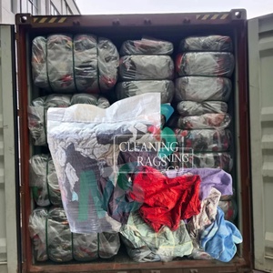 Mixed Colored 100% Cotton Trapo <b>Industrial</b> T-shirt Rags <b>Industrial</b> Rag <b>Wiping</b> Used Rags for Cleaning - Product Image 1