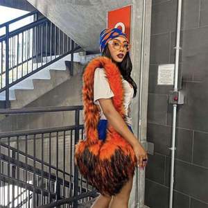 Été transfrontalier sac pour femmes européennes et américaines robe pull à col suspendu sexy dos nu arc-en-ciel - Product Image 1