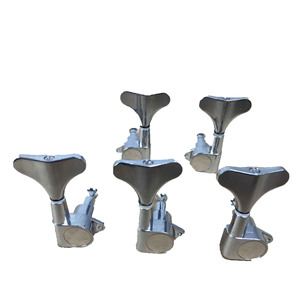 หมุดปรับแต่งอัลลอย<span class=keywords><strong>5</strong></span><span class=keywords><strong>สาย</strong></span>,เพลาคดเคี้ยวปิดอย่างเต็มที่เบสไฟฟ้าสีเงินสีดำ - Product Image 3