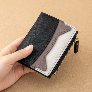 New Design Custom Logo PU Leather Card Holder Coin Purse Slim Luxury <b>Ladies</b> Purse <b>Wallet</b> Cardholder Clip for Women - Product Image 6