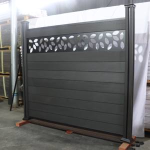 Mur de clôture en PVC Wpc de haute qualité à prix bon marché/clôture en Wpc Stockade Wpc <span class=keywords><strong>180x180</strong></span> complète - Product Image 3