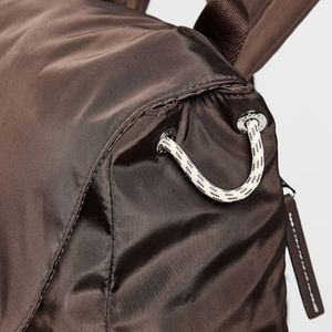 Unisex Fashion Letter Nylon <b>Backpack</b> Outdoor Sports Multiple Pockets Waterproof <b>Drawstring</b> Closure Custom Logo Large Capacity - Product Image 6