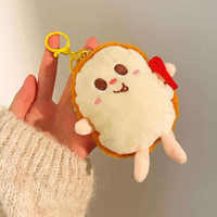 Porte-clés en peluche en gros, cadeaux promotionnels, breloques de sac, design de personnage, mini jouet en peluche doux Kawaii, porte-clés en peluche personnalisé mignon