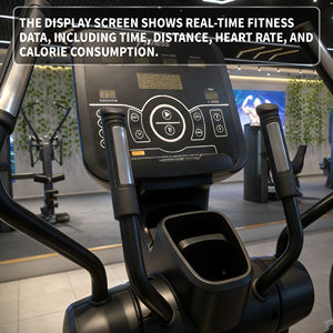 Appareil de fitness commercial haut de gamme : Elliptique de marche à système double revêtement pour entraînement intensif - Product Image 2