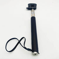 Wesport Perche à selfie extensible en acier inoxydable avec poignée antidérapante, design pliable, support de téléphone compatible pour iPhone/Android