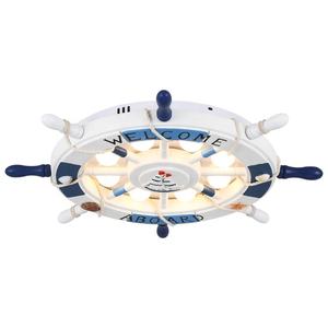 Lustre en fer avec couverture en bois pour chambre d'enfant moderne LED tricolore à gradation pour <span class=keywords><strong>gouvernail</strong></span> de bateau pirate haut CRI 80 - Product Image 5