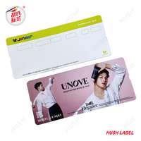 Étiquette personnalisée imprimée, film d'impression UV avec logo, pelliculé, pour cartes d'embarquement de vols à prix abordable, échantillon gratuit