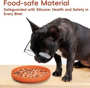 Wholesale Eco-Friendly Silicone Slow Feeder Dog & <b>Cat</b> Bowl Interactive Luxurious Design Fast Eater Fun Pet Bowl - Product Image 3