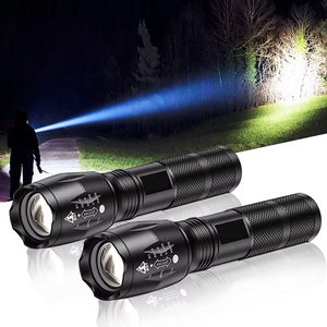 Lampe torche USB étanche personnalisée super lumineuse, rechargeable, puissante, LED XHP50, lampe de poche haute puissance WD-001 XHP50 F - Product Image 1