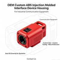 Boîtier d'interface moulé par injection ABS sur mesure pour équipement de communication industrielle, outillage personnalisé et production en série
