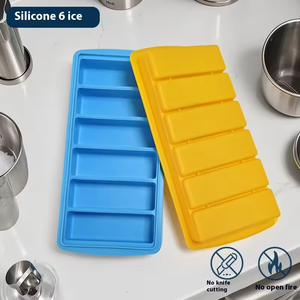 <span class=keywords><strong>Moule</strong></span> à glaçons en silicone de qualité alimentaire personnalisé, 4 ou 6 compartiments, réutilisable, pour usage commercial et domestique, pour whisky et <span class=keywords><strong>beurre</strong></span> - Product Image 2