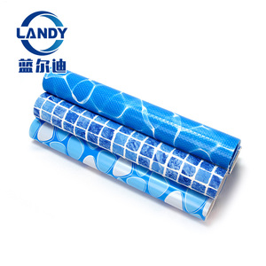 Landy Doublure de <span class=keywords><strong>piscine</strong></span> <span class=keywords><strong>rectangulaire</strong></span> en PVC bleu de 1,5 mm d'épaisseur 1,8x25m Imperméable Résistant au chlore Résistant aux UV Antidérapant - Product Image 1