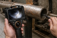Offre Spéciale Endoscope Industriel HD 1080P avec Sonde 6mm Articulée à 360°, Transmission WiFi et Indice de Protection IP54