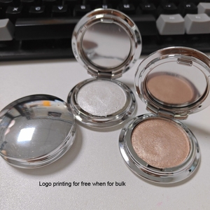 Poudre de surligneur soyeuse végétalienne pour le visage et le corps Maquillage cosmétique très brillant avec forte pigmentation Ingrédient à base de plantes - Product Image 1