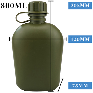 Botella de Agua de Plástico Moderna 2023, Botella de Agua Verde para Actividades al Aire Libre, Botella para Senderismo, Libre de BPA - Product Image 2