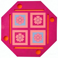Table de jeu de mahjong flottante octogonale pliable avec plateau en mousse non pneumatique