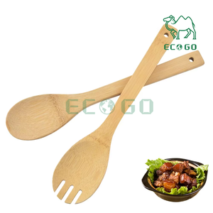 Juego de utensilios de cocina de bambú de Venta caliente de fábrica personalizada, juego de 6 piezas para uso en cocina - Product Image 3