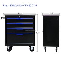 Boîte à outils en métal d'acier inoxydable en aluminium imperméable portative empilable d'OEM avec des roues