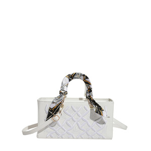 Sac à main pour femme, style industriel, avec broderie et foulard, nouvelle mode, texture, sac <span class=keywords><strong>Lady</strong></span> <span class=keywords><strong>Diana</strong></span>, tendance, porté épaule - Product Image 5