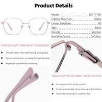 Prêt à expédier – Lunettes métalliques surdimensionnées haut de gamme pour femmes, confortables, anti-lumière bleue, montures optiques pour usage quotidien