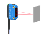 Capteur laser à réflexion diffuse série LQD avec suppression de l'arrière-plan, protection IP65, 10-30V CC, temps de réponse de 2 ms, immunisé aux couleurs