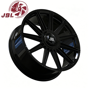 Nuevas Llantas <span class=keywords><strong>JBL</strong></span> de Aleación de Aluminio Forjado Monobloque de 16-24 Pulgadas, Color Negro Brillante, 12 Radios, 5x112/114.3/120 para Audi - Product Image 2