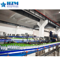 Machines de remplissage d'eau automatiques 6000 BPH pour usine de boissons, en acier inoxydable 304, contrôle PLC, ligne d'embouteillage 3-en-1