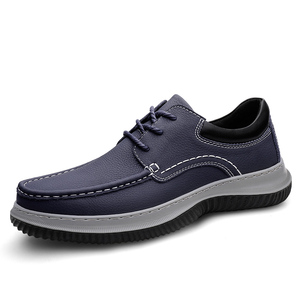 Nouveaux Modèles 2025 Meilleure Vente <span class=keywords><strong>Chaussures</strong></span> <span class=keywords><strong>Bateau</strong></span> à Lacets en Cuir de Vache Pleine Fleur pour Homme Bout Large Haute Qualité Grande Taille <span class=keywords><strong>46</strong></span> - Product Image 2