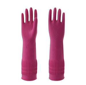 Gants Extra Longs en Latex de 38cm 110g, Souples, Légers, Imperméables pour le Ménage avec Manchette Roulée, Nettoyage de Cuisine, Résistants à l'Huile et à l'Eau, Réutilisables, Prêts à l'Expédition - Product Image 4
