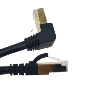 Good Price Right Angle to Straight Rj45 Connector Cat6 FTP 24AWG Black Cat6 FTP Indoor Network Lan Jumper <b>Cable</b> <b>Patch</b> Cord - Product Image 4