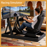Profilé en aluminium série 6000, découpe sur mesure, cockpit de simulateur de course, siège réglable, Logitech G29 G920 Thrustmaster Fanatec